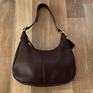 Coach vintage west legacy brown leather shoulder bag minimal classic iconic y2k
